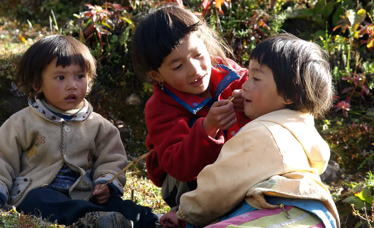 Nepali children